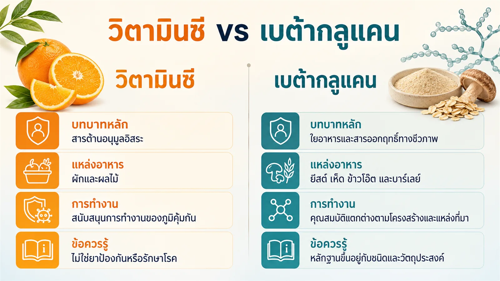 Beta Glucan 1,3/1,6 คืออะไร? ต่างจากวิตามินซีอย่างไร? (เจาะลึกงานวิจัยฉบับปี 2026) — รูปที่ 3