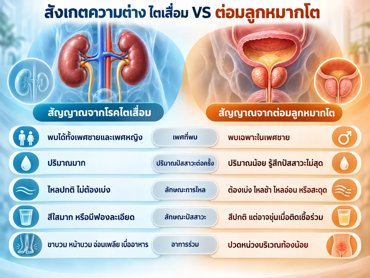 ฉี่บ่อยตอนกลางคืน (Nocturia) สัญญาณไตเสื่อมหรือแค่ต่อมลูกหมากโต? — รูปที่ 2